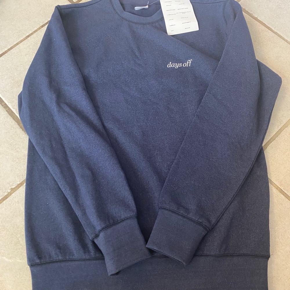 Days Off Desmond Crewneck Essex Blue - Picture 2 of 9